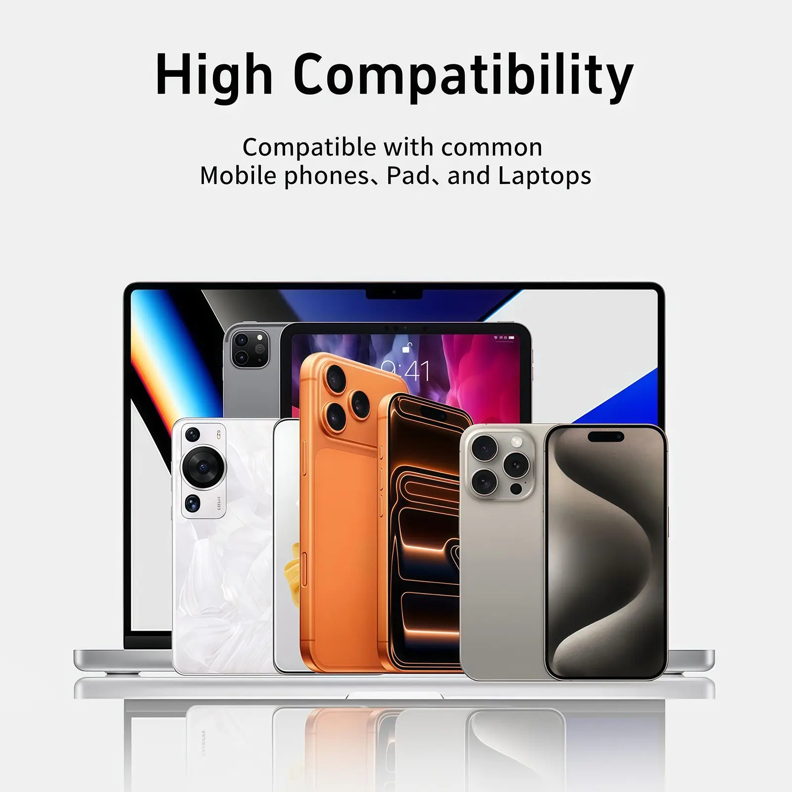 MOJUE 240W Fast Charging Cable with Invisible Stand, 90-Degree Angled USB C to USB C Flat Cable (4.9FT) Compatible with iPhone 15/16/17 Series and Samsung S26/S25