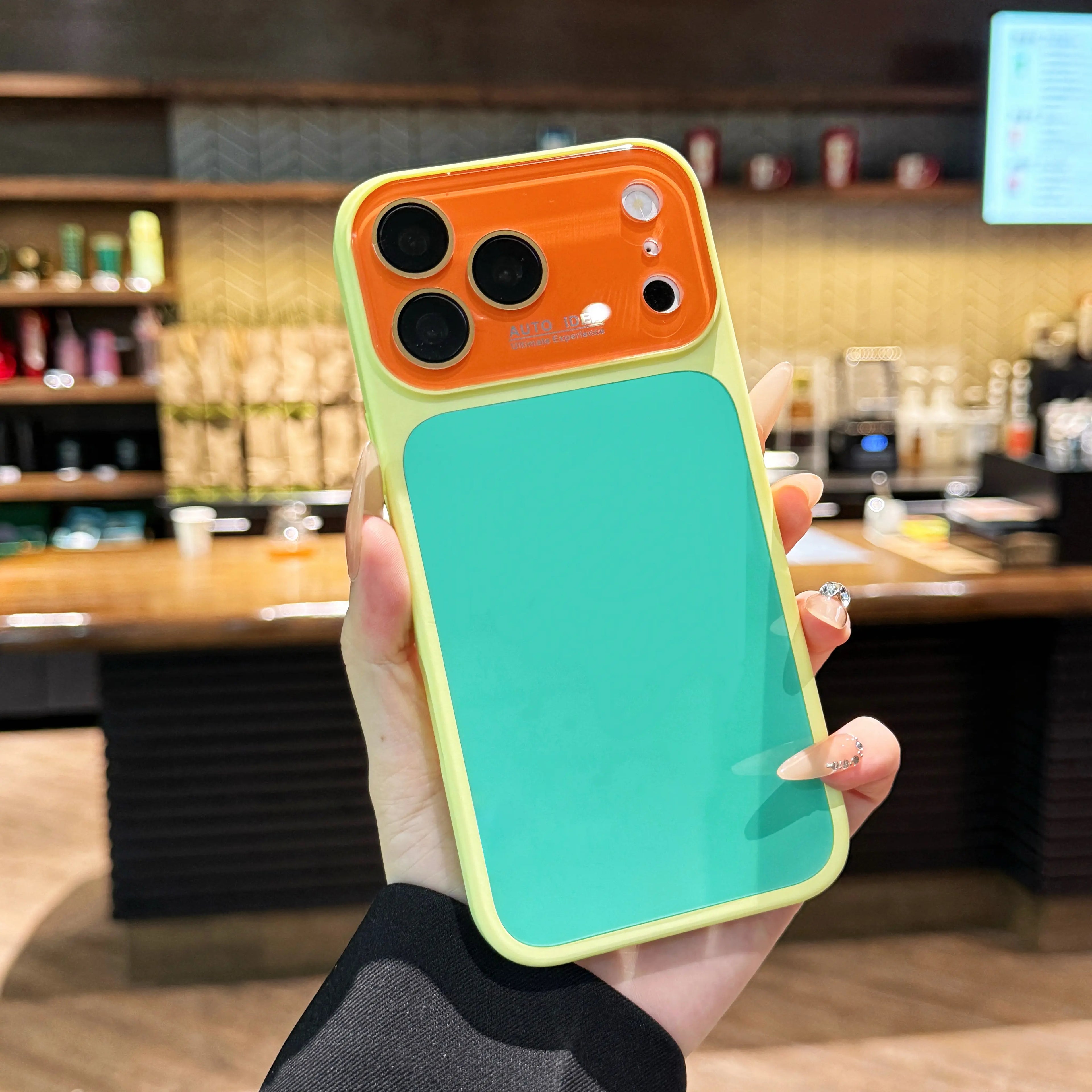 Dopamine-Inspired Candy Colored Crystal Phone Case with Full Lens Protection, Anti-Drop and Wear-Resistant Design for iPhone 17 Pro Max, 16, 15, 14, 13 - A204
