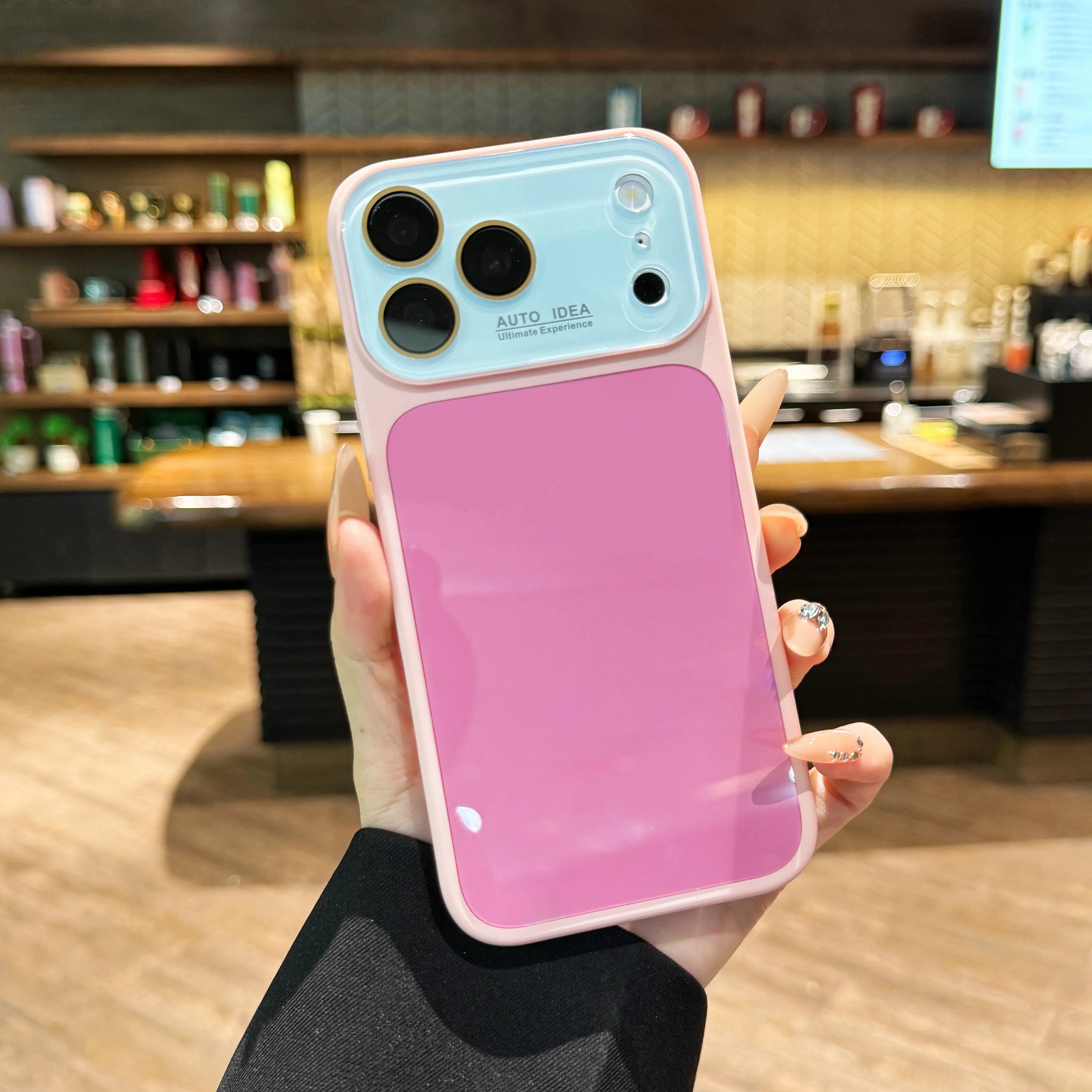 Dopamine-Inspired Candy Colored Crystal Phone Case with Full Lens Protection, Anti-Drop and Wear-Resistant Design for iPhone 17 Pro Max, 16, 15, 14, 13 - A204