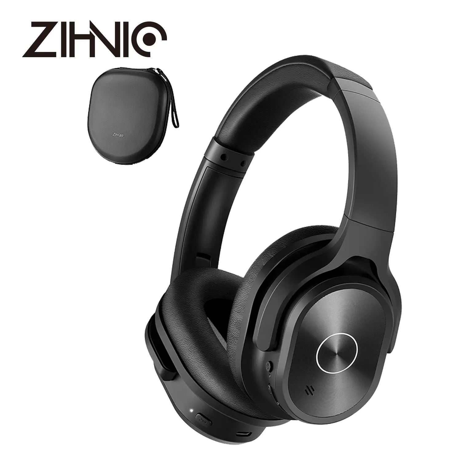 ZIHNIC PN9 Wireless Bluetooth Active Noise Cancelling Headphones - Foldable Over-Ear Sport Headset with Long Battery Life and Waterproof Design