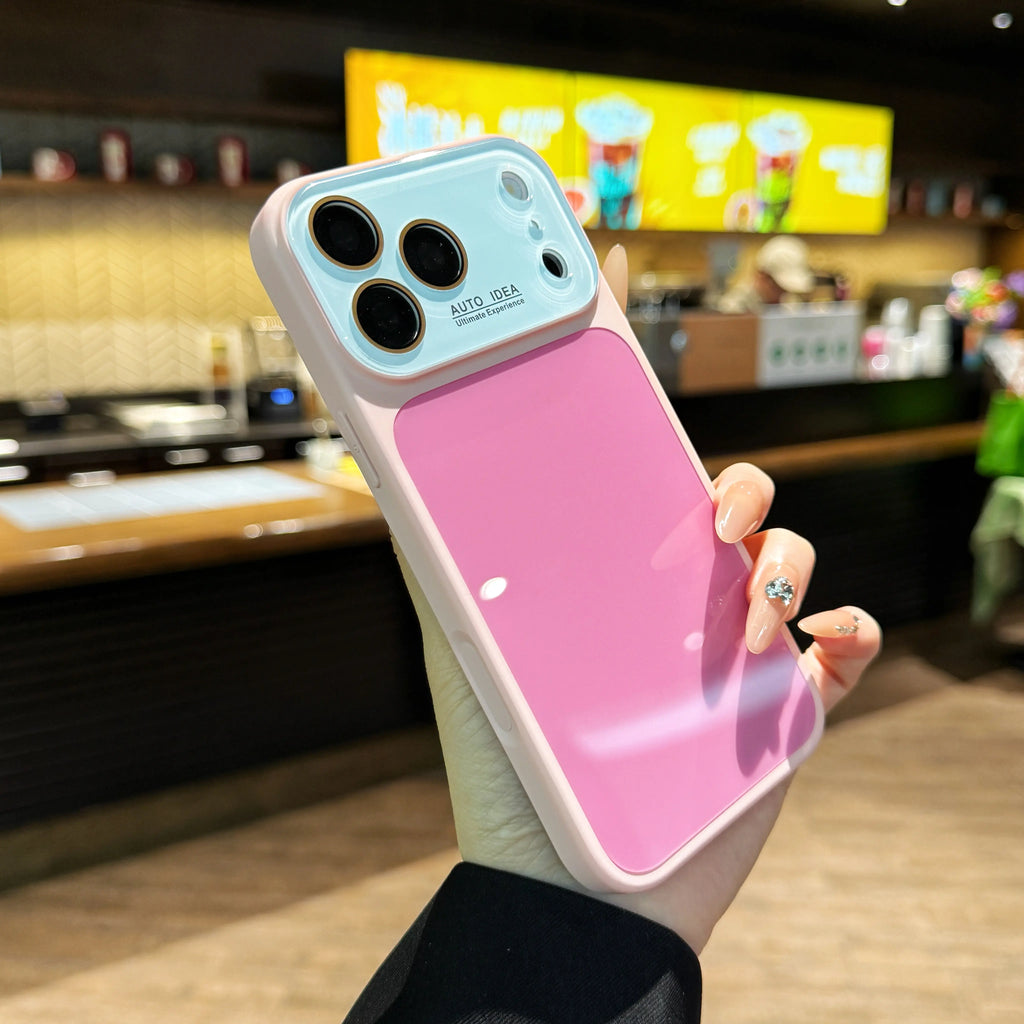 Dopamine-Inspired Candy Colored Crystal Phone Case with Full Lens Protection, Anti-Drop and Wear-Resistant Design for iPhone 17 Pro Max, 16, 15, 14, 13 - A204